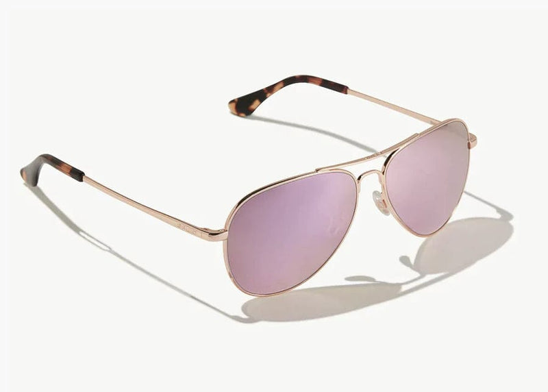 Load image into Gallery viewer, Rose Gold w/Rose Mirror Glass Lens Bajio Soldado Polarized Sunglasses in Rose Gold BAJIO
