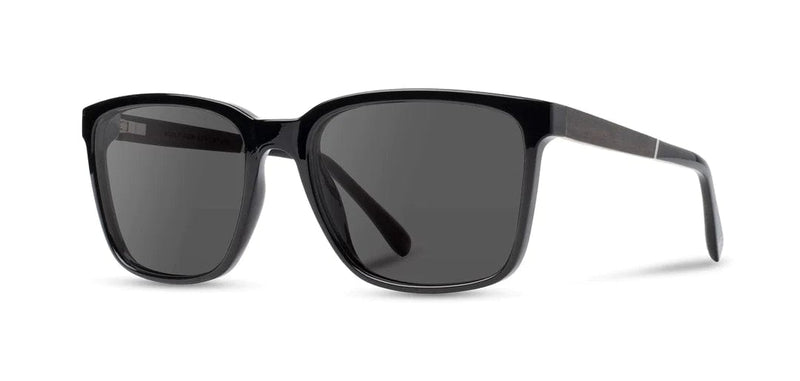 Load image into Gallery viewer, Basic Polarized Grey CAMP Eyewear Crag Sunglasses Black | Ebony CAMP Eyewear

