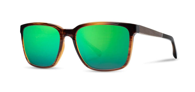 Load image into Gallery viewer, HD Plus Polarized Green Flash CAMP Eyewear Crag Sunglasses Tortoise | Walnut CAMP Eyewear
