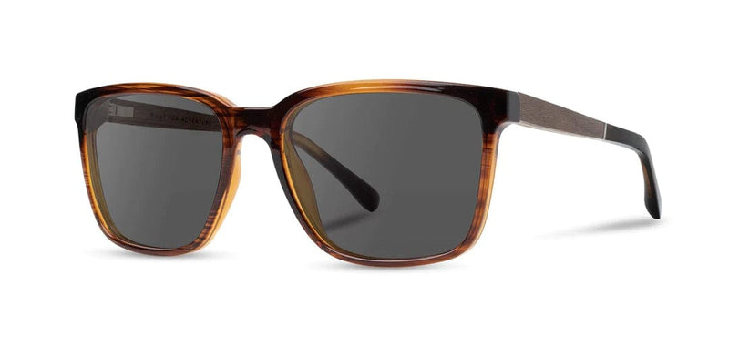 Load image into Gallery viewer, Basic Polarized Grey CAMP Eyewear Crag Sunglasses Tortoise | Walnut CAMP Eyewear
