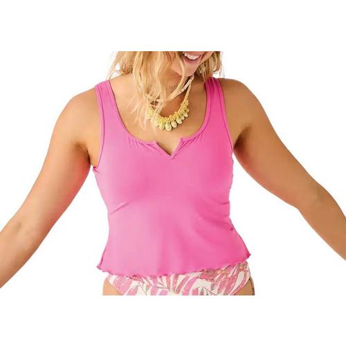 Load image into Gallery viewer, Carve Designs Women's Vida Notchneck Tankini in Hot Pink Carve Designs Women's Vida Notchneck Tankini in Hot Pink Carve Designs