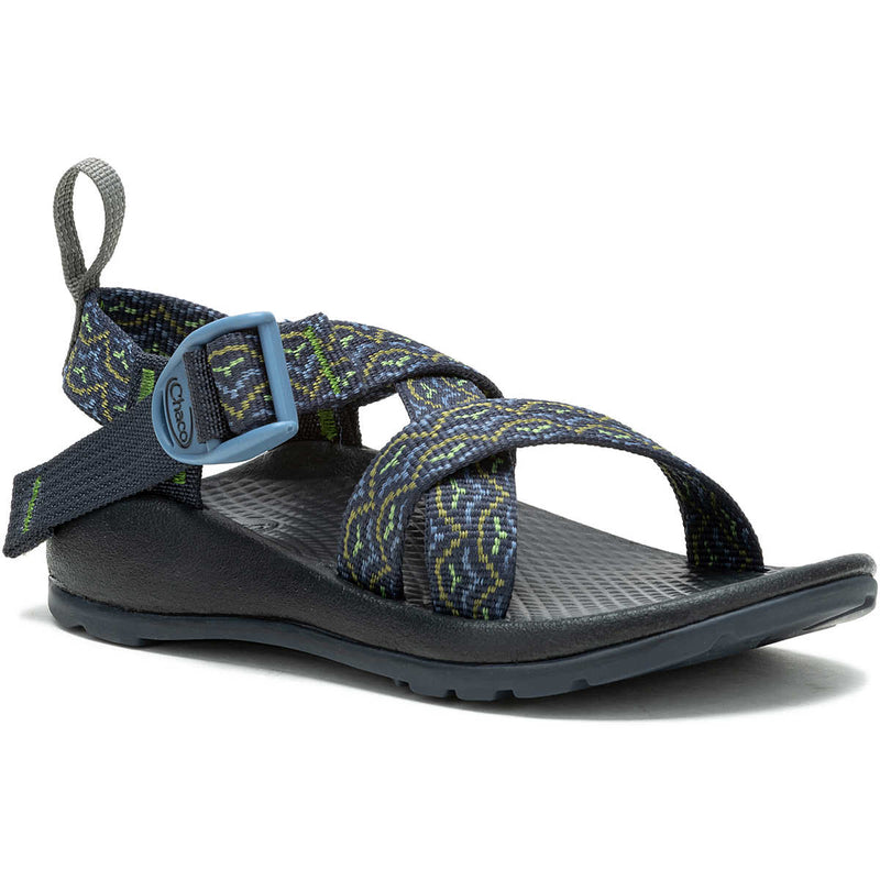 Load image into Gallery viewer, Chaco Z1 Ecotread Sandal in Bloop Navy - Kids' Chaco