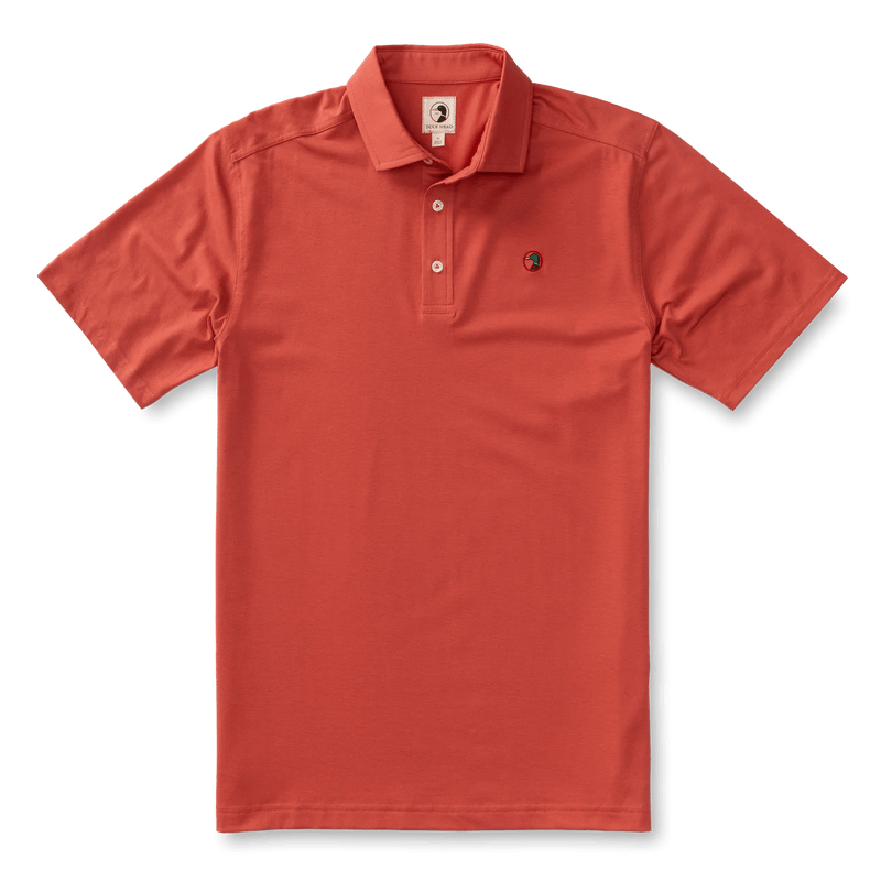 Load image into Gallery viewer, Sunkist Red / MED Duck Head Hayes Performance Logo Polo - Men&#39;s Duck Head
