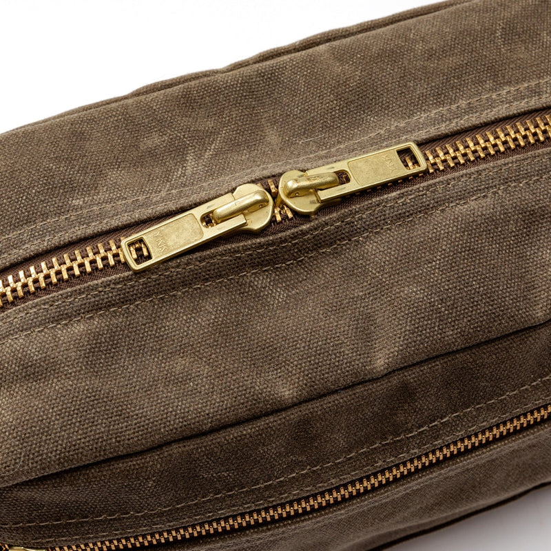 Load image into Gallery viewer, NOSZ / Field Brown Duck Head Waxed Canvas Dopp Kit in Field Brown Duck Head Waxed Canvas Dopp Kit in Field Brown Duck Head