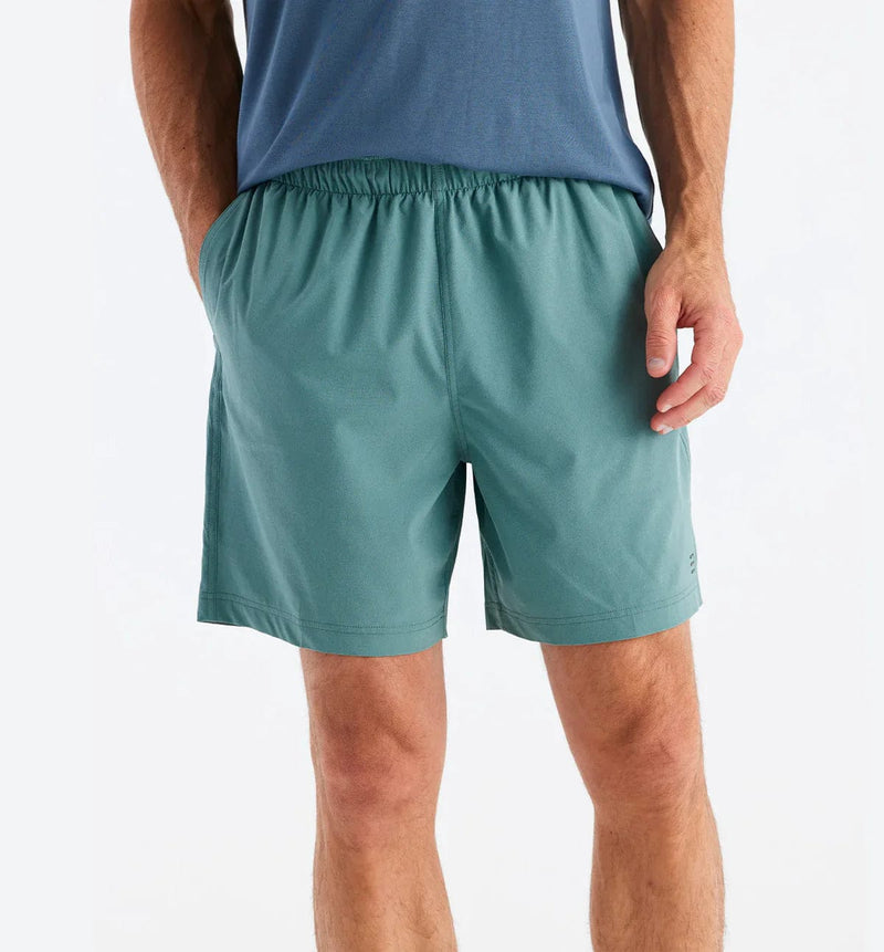 Load image into Gallery viewer, Sabal Green / SM Free Fly 6&quot; Breeze Shorts - Men&#39;s Free Fly
