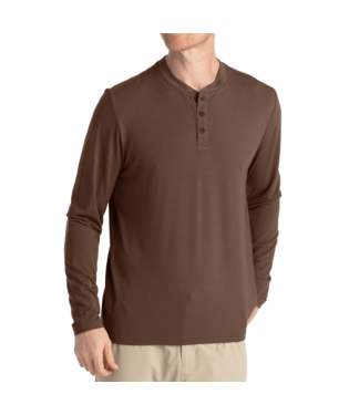 Load image into Gallery viewer, Mustang / SM Free Fly Bamboo Flex Longsleeve Henley - Men&#39;s Free Fly
