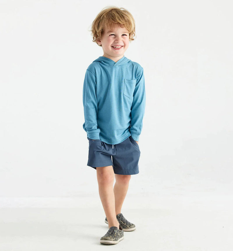 Load image into Gallery viewer, Bluestone / 2T Free Fly Bamboo Shade Hoody - Little Kids Free Fly
