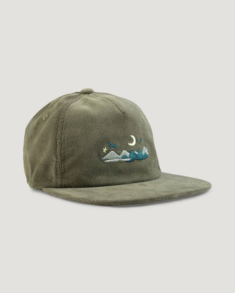 Load image into Gallery viewer, Fatigue Free Fly Moonrise Cord Strapback Hat in Fatigue Free Fly Moonrise Cord Strapback Hat in Fatigue Free Fly