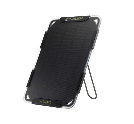 Black Goal Zero Nomad 5 Portable Solar Charger Goal Zero