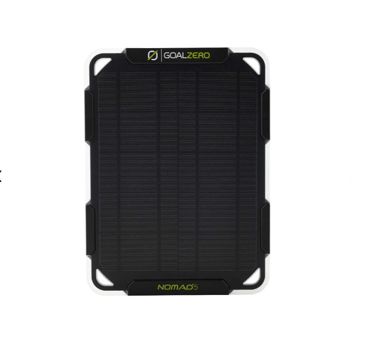 Black Goal Zero Nomad 5 Portable Solar Charger Goal Zero