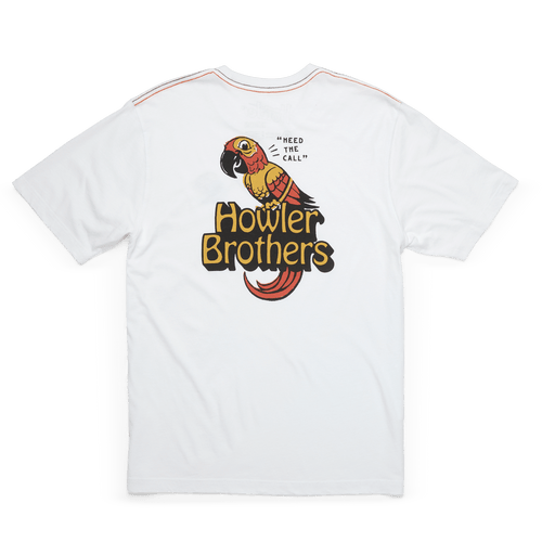 Chatty Bird : Vintage White / MED Howler Bros Cotton Shortsleeve Tee - Men's Howler Bros