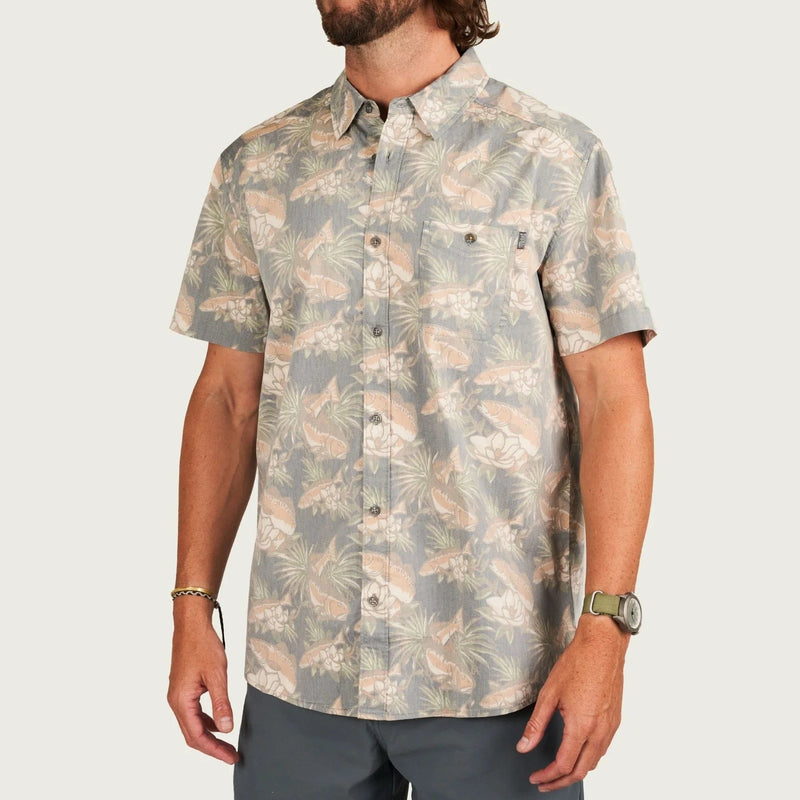 Load image into Gallery viewer, Charcoal / SM Marsh Wear Hagood Shortsleeve Button Up - Men&#39;s Marsh Wear
