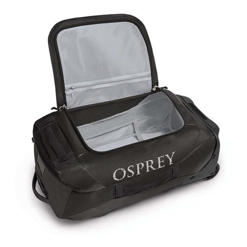 Load image into Gallery viewer, Black Osprey Transporter Wheeled Duffel 60 in Black Osprey Transporter Wheeled Duffel 60 in Black OSPREY