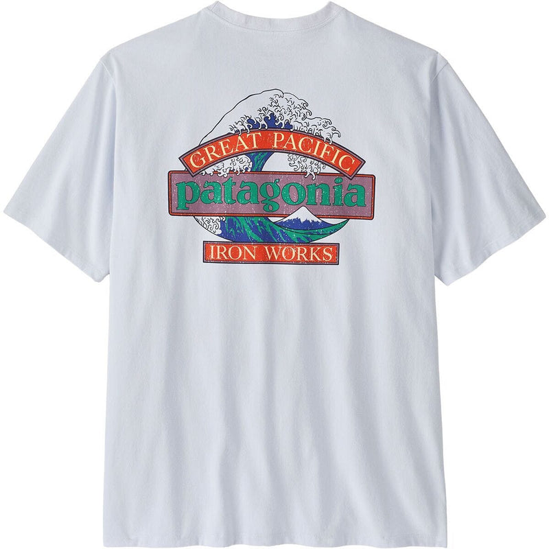 Load image into Gallery viewer, White / MED Patagonia Men's Great Waves Responsibili-Tee in White Patagonia Men's Great Waves Responsibili-Tee in White Patagonia Inc