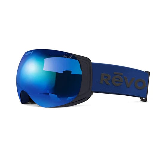 Load image into Gallery viewer, Matte Black/Photochromic Blue Water / Medium Fit Revo Big Sky No. 5 Goggles Revo