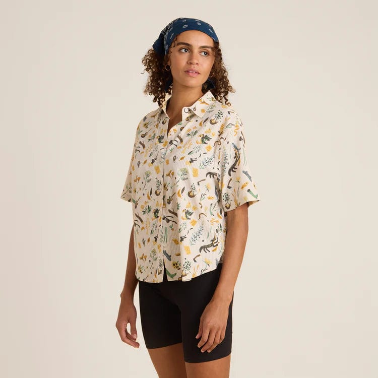 Load image into Gallery viewer, Roark Bless Up Shortsleeve Button Up Shirt - Women's Roark