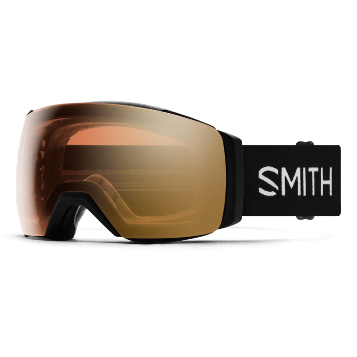 Load image into Gallery viewer, Black + ChromaPop™ Pro Photochromic Gold Mirror Lens / Large fit Smith Optics I/O Mag XL Goggles Smith Sport Optics