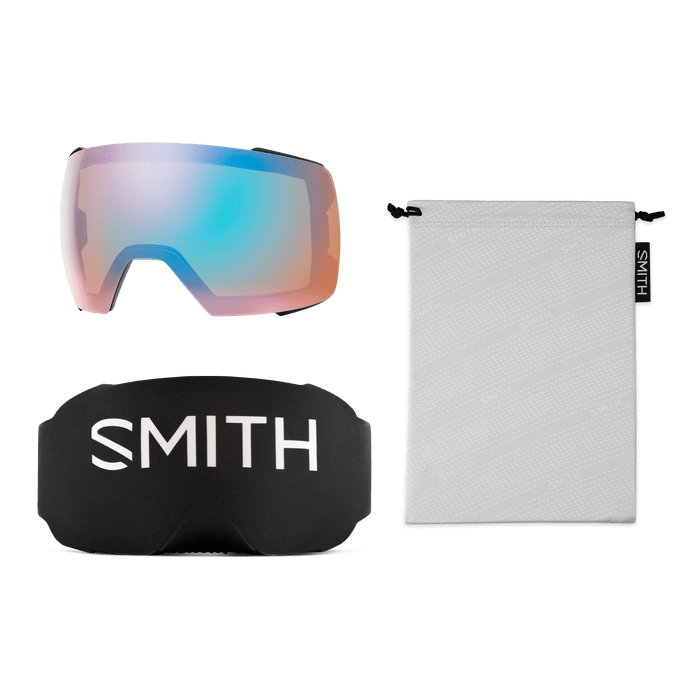 Load image into Gallery viewer, Black + ChromaPop™ Pro Photochromic Gold Mirror Lens / Large fit Smith Optics I/O Mag XL Goggles Smith Sport Optics