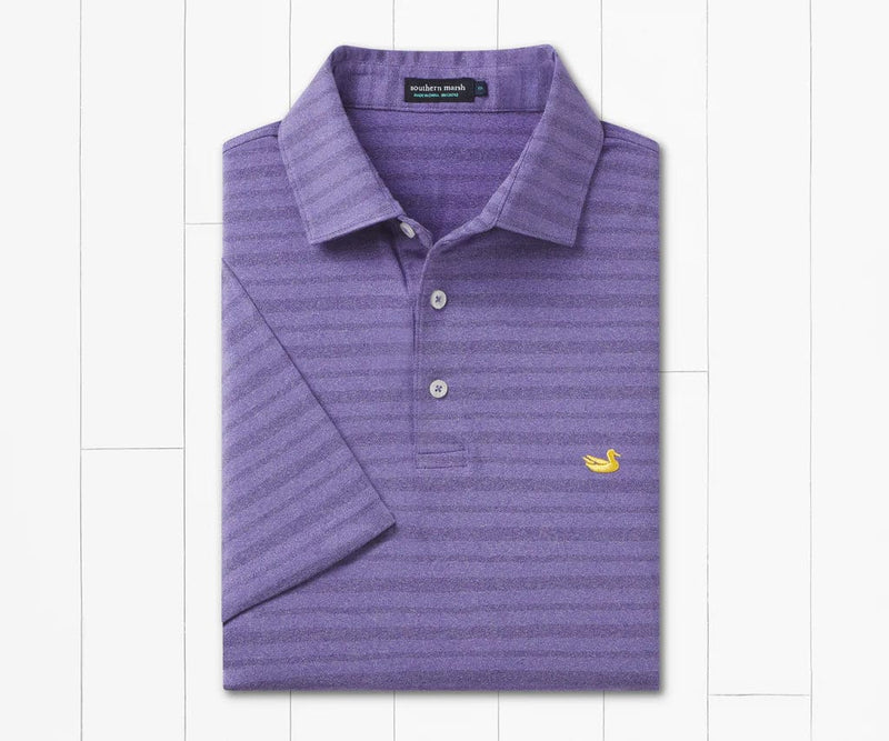 Load image into Gallery viewer, Purple / SM Southern Marsh Brunswick Heather Performance Polo - Men&#39;s Southern Marsh
