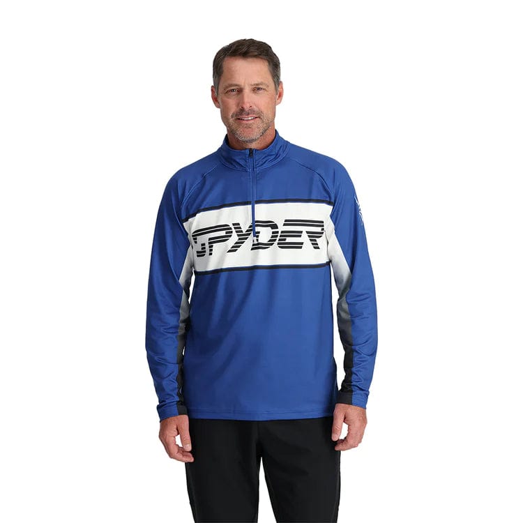 Load image into Gallery viewer, Electric Blue / MED Spyder Paramount Half Zip - Men&#39;s Spyder Active Sports Inc
