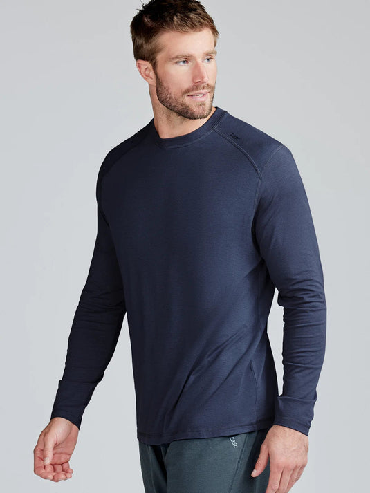 Classic Navy / SM Tasc Carrollton Long Sleeve Fitness T-Shirt - Men's Tasc
