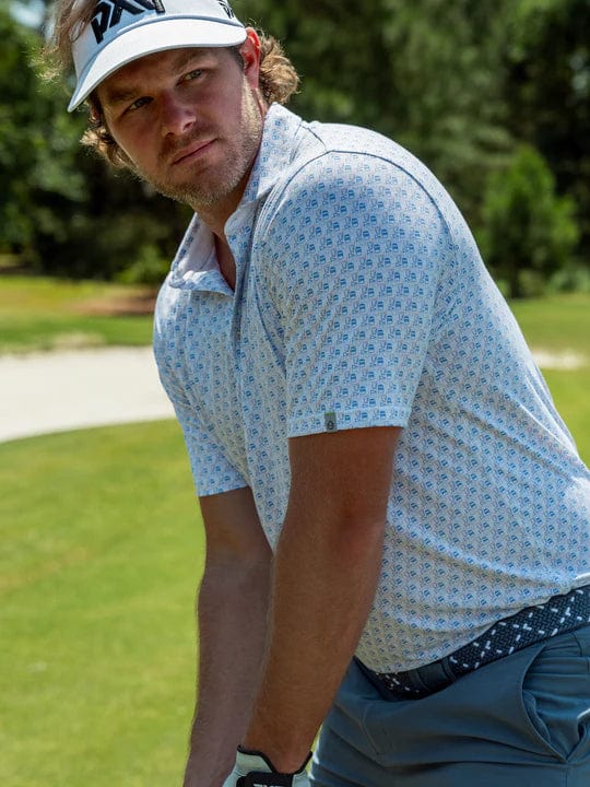 Load image into Gallery viewer, Tasc Cloud Polo Happy Hour - Men's Tasc