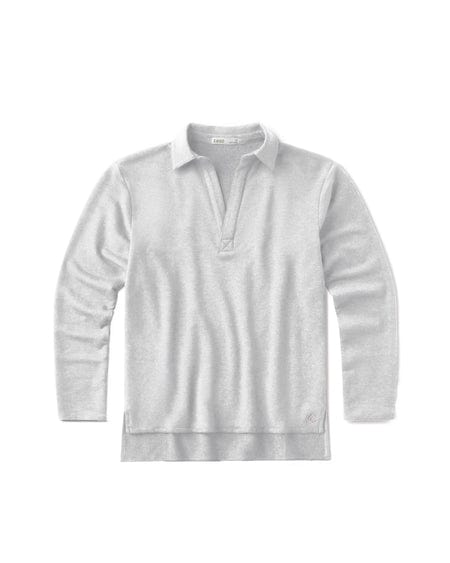 Load image into Gallery viewer, Light Heather Grey / XS Tasc French Terry Polo Sweatshirt - Women's Tasc French Terry Polo Sweatshirt - Women's Tasc