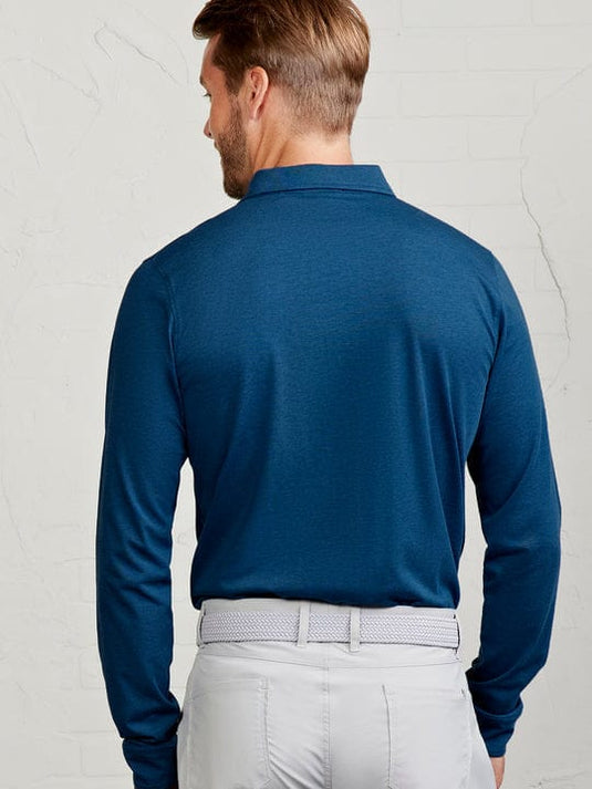Tasc Men's Westport Long Sleeve Polo in Cavern Heather Tasc Men's Westport Long Sleeve Polo in Cavern Heather Tasc