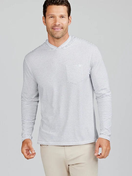 Load image into Gallery viewer, White/Classic Navy / SM Tasc Seaside Pocket Hoodie - Men's Tasc