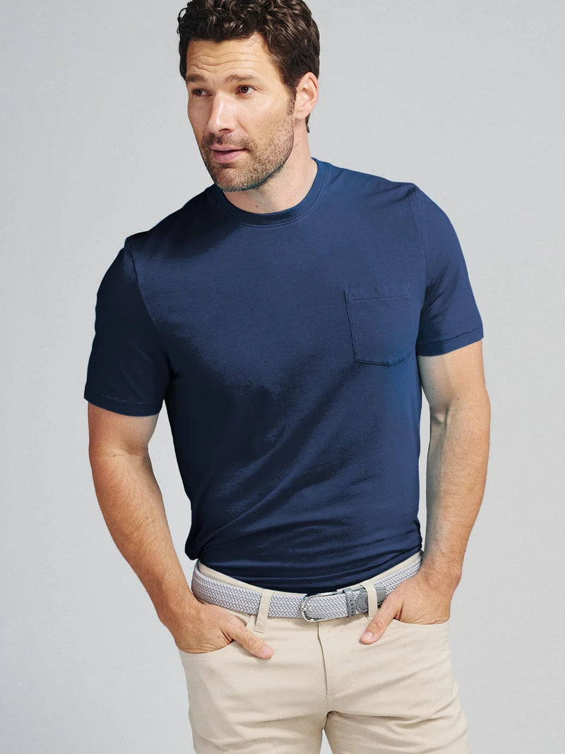 Load image into Gallery viewer, Classic Navy / MED Tasc Seaside Wash Pocket T-Shirt - Men's Tasc