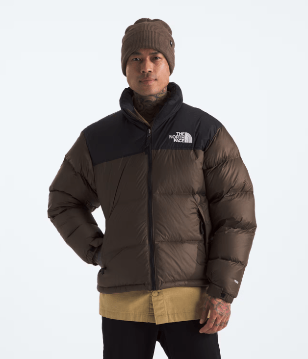 Load image into Gallery viewer, Smokey Brown/TNF Black / MED The North Face 1996 Retro Nuptse Jacket - Men's The North Face 1996 Retro Nuptse Jacket - Men's The North Face