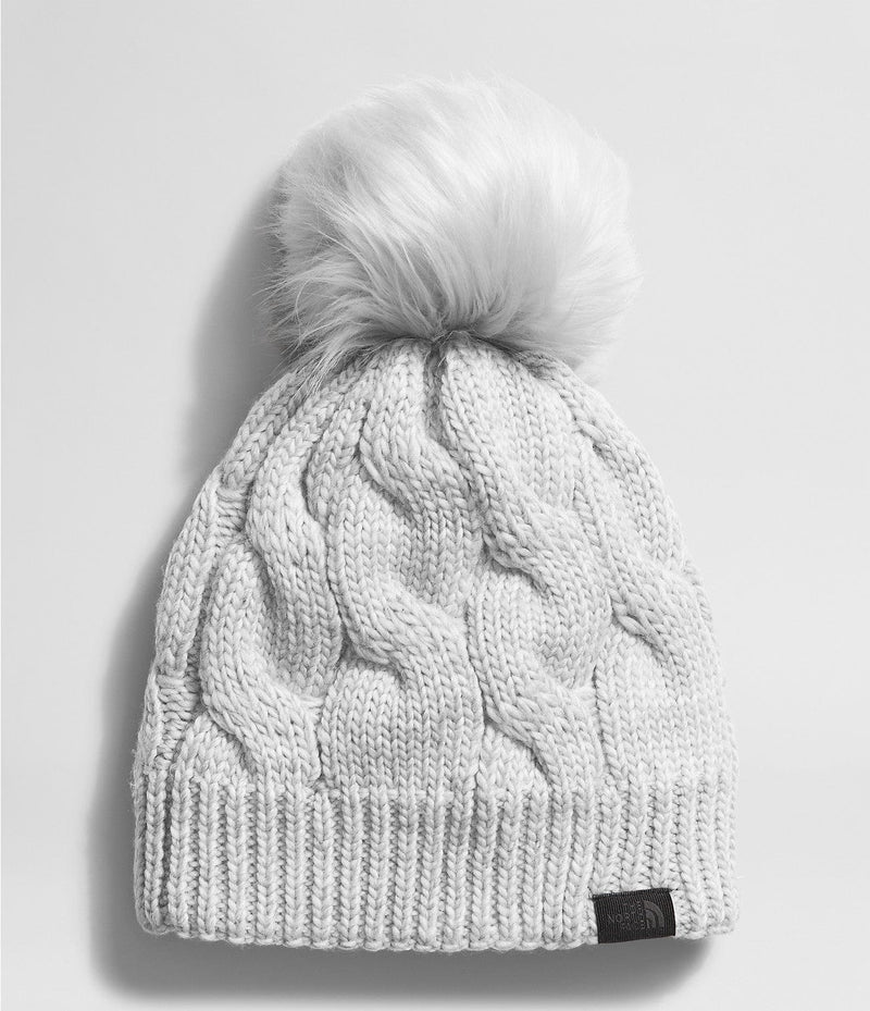 Load image into Gallery viewer, TNF Light Grey Heather The North Face Oh Mega Fur Pom Beanie - Women&#39;s The North Face

