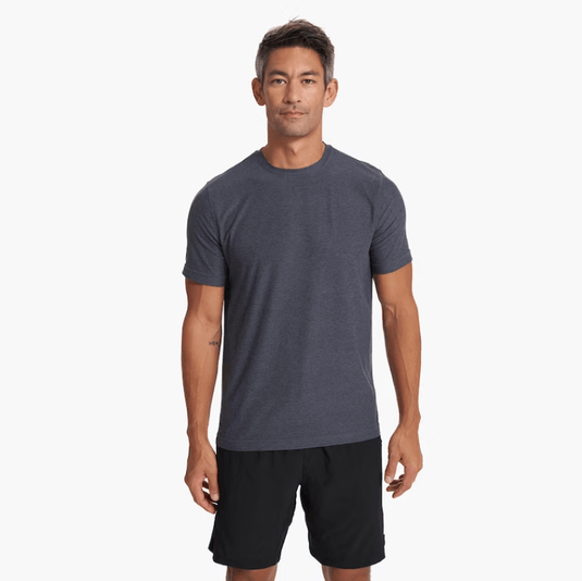 Azure Heather / SM Vuori Strato Tech Tee - Men's VUORI