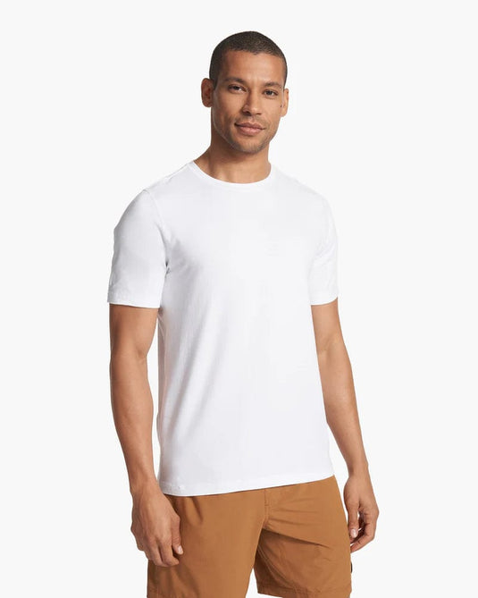 White / SM Vuori Strato Tech Tee - Men's Vuori