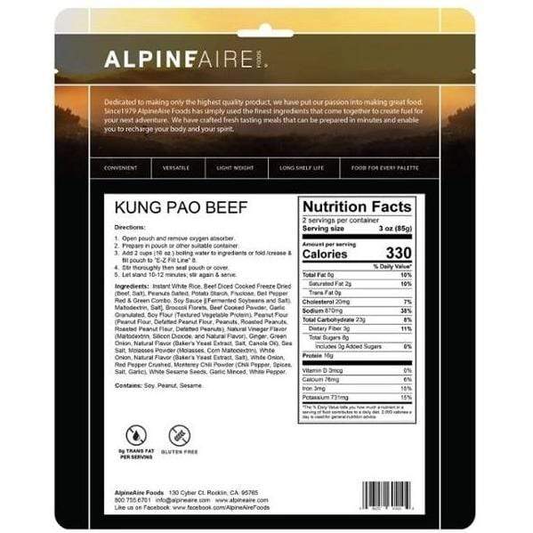 Load image into Gallery viewer, AlpineAire Kung Pao Beef Ready Meal KATADYN NORTH AMERICA
