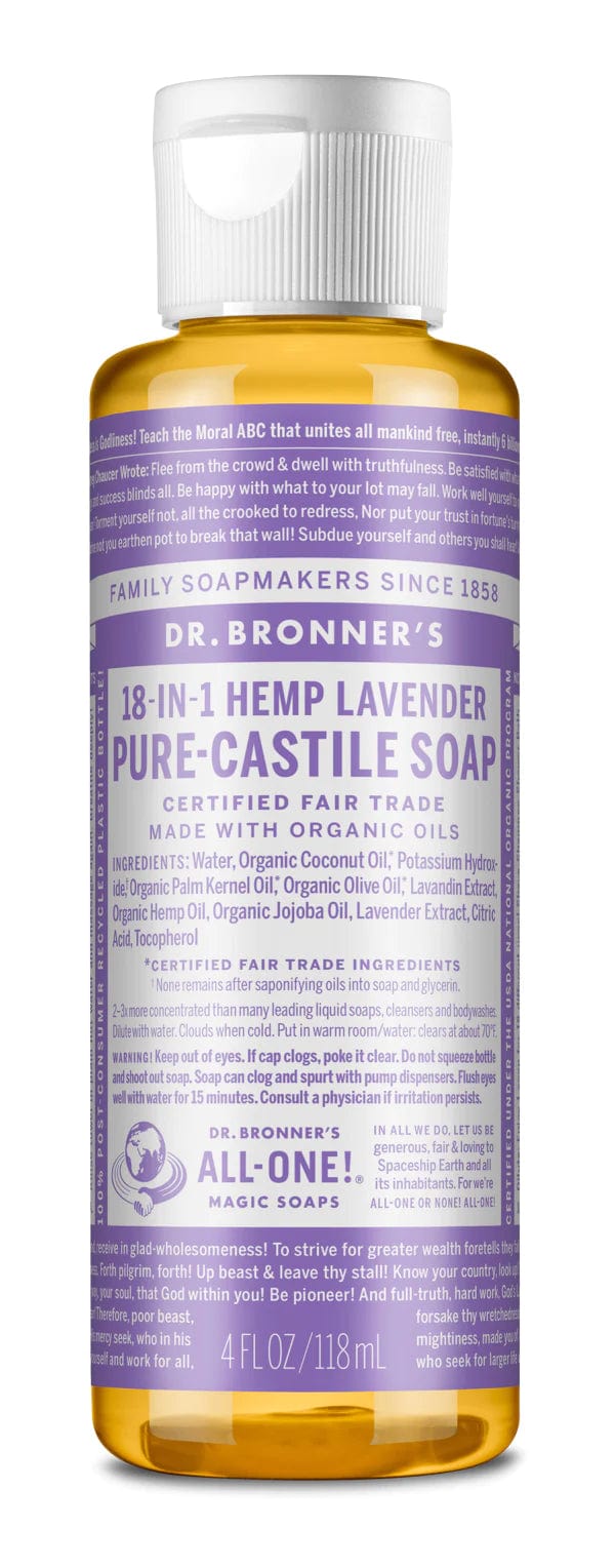 Load image into Gallery viewer, Lavender / 4 OZ Dr. Bronner's 4oz Pure Castille Soap Dr. Bronner's