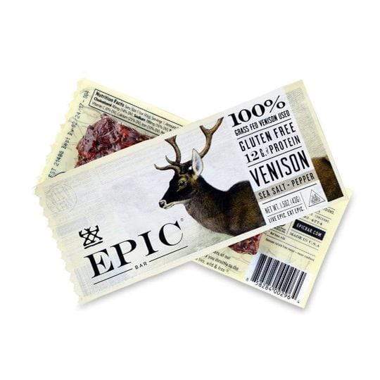 Load image into Gallery viewer, Venison Sea Salt + Pepper Epic Gluten Free Protein Bars Epic
