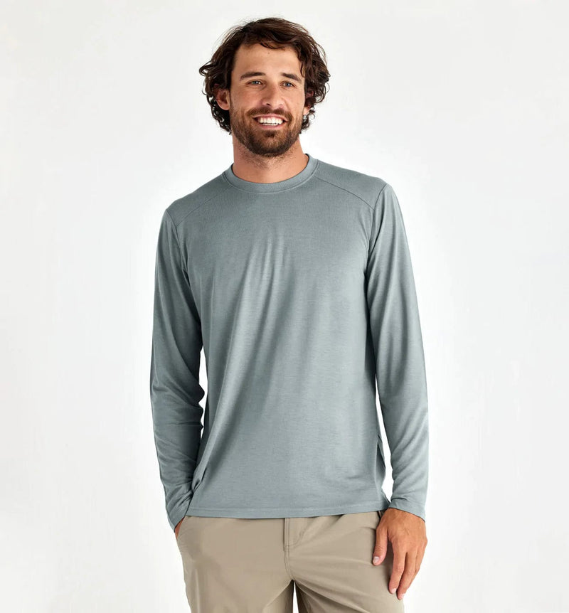 Load image into Gallery viewer, Slate / SM Free Fly Bamboo Lightweight Long Sleeve Shirt - Men's Free Fly