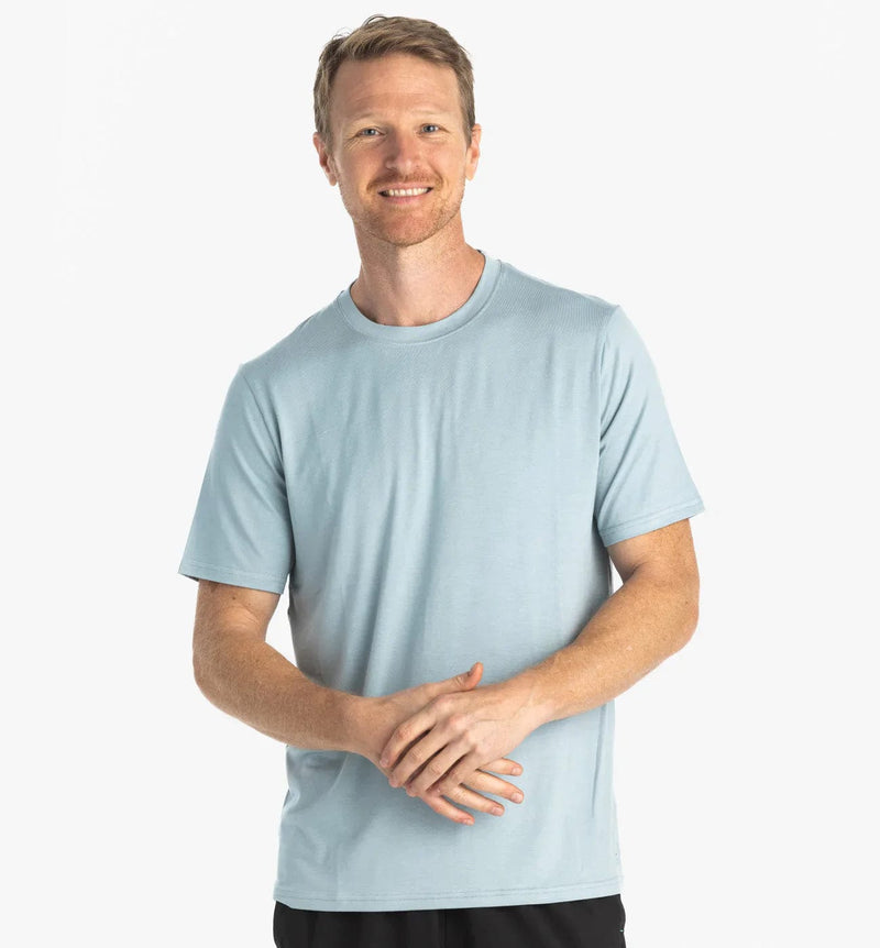 Load image into Gallery viewer, Ocean Mist / SM Free Fly Bamboo Motion Tee - Men&#39;s Free Fly
