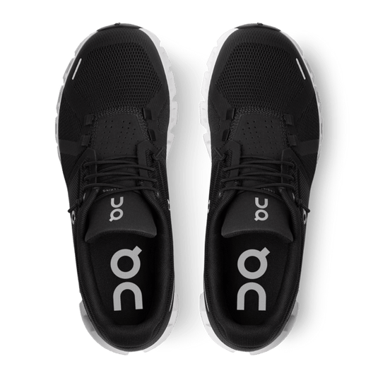 On Running Cloud 5 Shoes in Black | White - Men's On Running