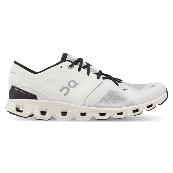 Load image into Gallery viewer, Ivory &amp; Black / 7 On Running Cloud X 3 in Ivory | Black - Men&#39;s On Running
