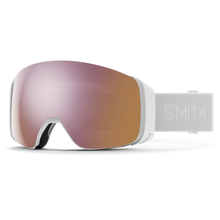 Load image into Gallery viewer, White Vapor with Chromapop Everyday Rose Gold Mirror Lens / Medium fit Smith Optics 4D Mag Goggles - Men&#39;s SMITH SPORT OPTICS
