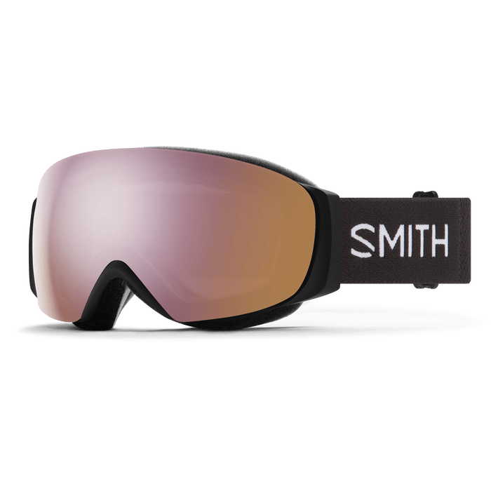 Load image into Gallery viewer, Black with Chromapop Everyday Rose Gold Mirror Lens / Medium fit Smith Optics I/O Mag S Goggles - Women&#39;s SMITH SPORT OPTICS
