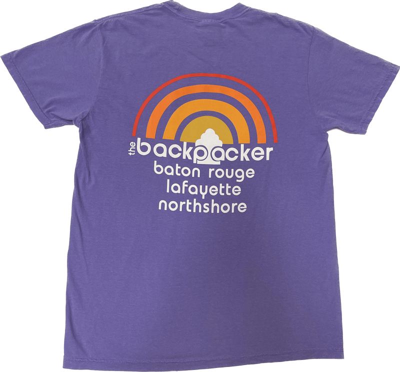 Load image into Gallery viewer, Violet / SM The Backpacker Comfort Colors Shortsleeve T-Shirt KEYS GRAPHICS
