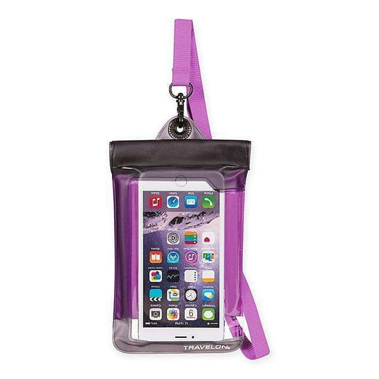 Purple Travelon Waterproof Smart Phone/Digital Camera Pouch travelon
