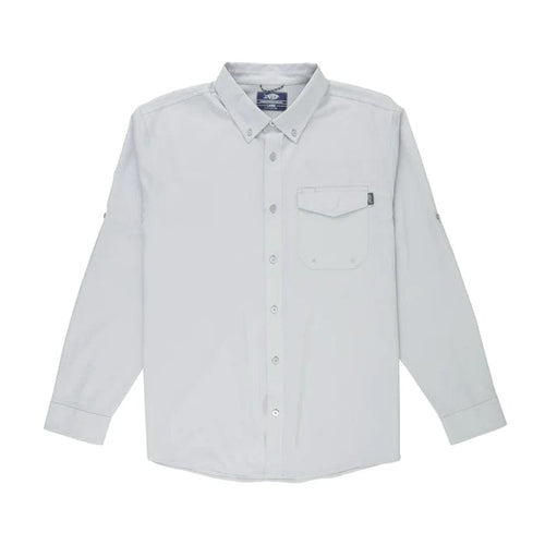 Silver / MED Aftco Ace Longsleeve Shirt - Men's Aftco