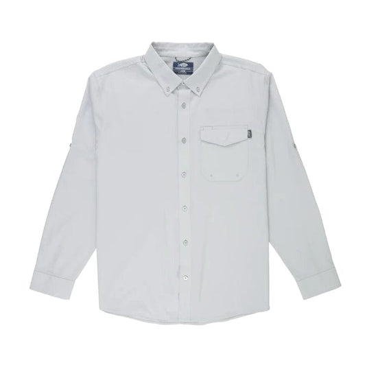 Silver / MED Aftco Ace Longsleeve Shirt - Men's Aftco
