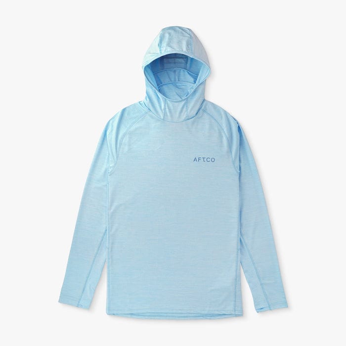 Load image into Gallery viewer, Airy Blue Heather / MED Aftco Adapt Tactical Phase Change Performance Shirt - Men&#39;s Aftco Adapt Tactical Phase Change Performance Shirt - Men&#39;s Aftco
