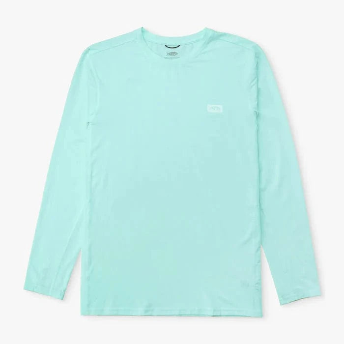 Load image into Gallery viewer, Shoreline Blue Heather / MED Aftco Air-O Mesh Longsleeve Sun Protection Shirt - Men&#39;s Aftco Air-O Mesh Longsleeve Sun Protection Shirt - Men&#39;s Aftco
