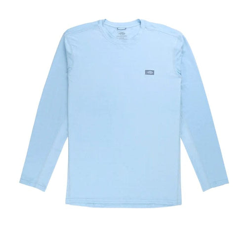 Airy Blue Heather / MED Aftco Air-O Mesh Longsleeve Sun Protection Shirt - Men's Aftco